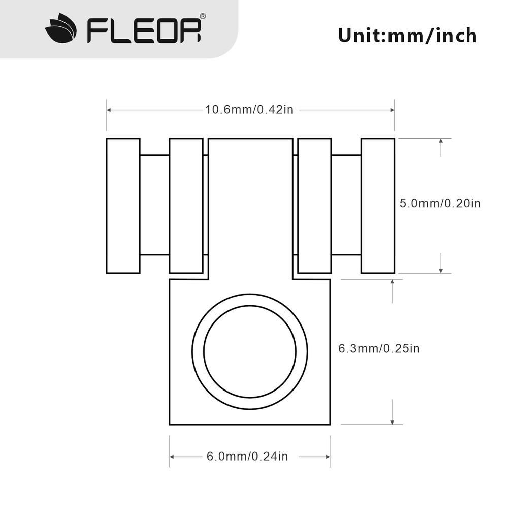 FLEOR 4PCS Metal Electric Guitar String Retainers Trees Guide Roller Black +Chrome for FD ST TL Guitar Parts