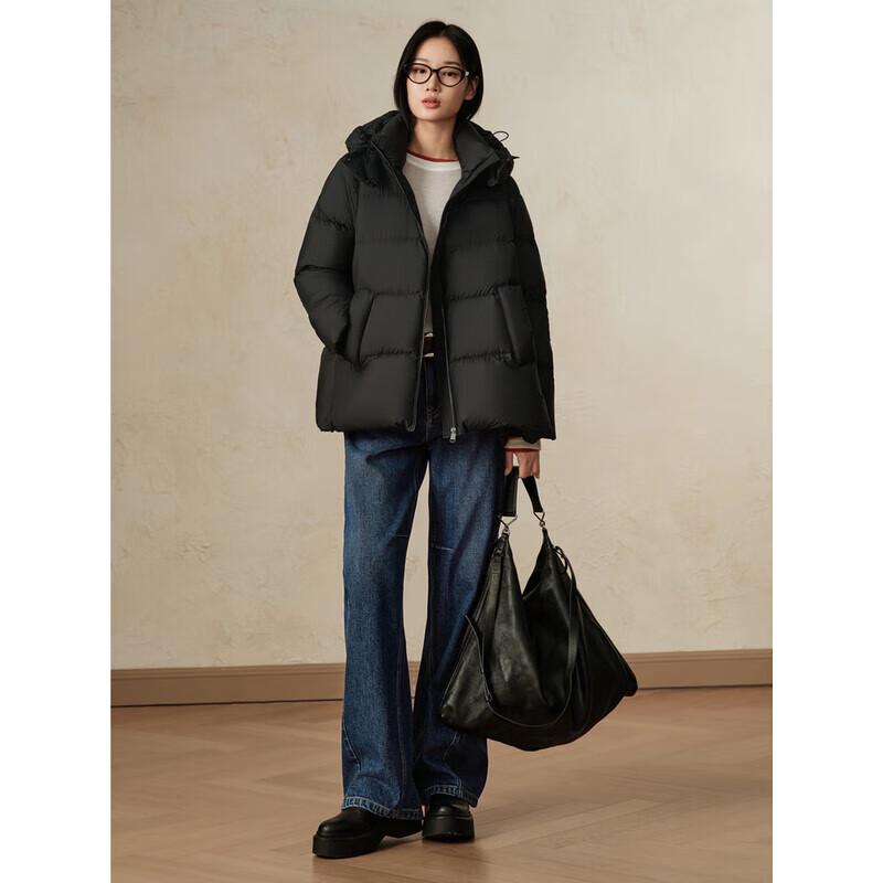 Annacoco Women's Puffy Duck Down Short Jacket