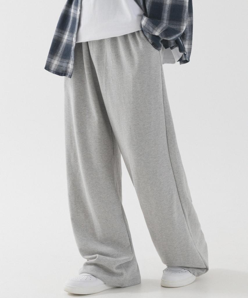 PIANER Relaxed Wide Long Sweatpants (Melange)