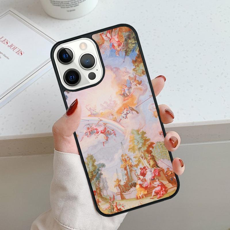 Vintage Baroque Painting Phone Case For iPhone 17 Air 11 12 13 14 15 16 Pro Max Cover For iPhone 17 Air Max Plus Coque Shell