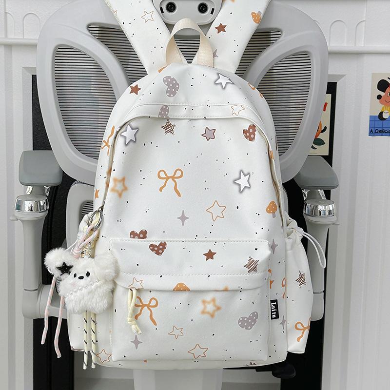 Schoolbag High-value Schoolbag Large Capacity Korean Version of Junior High School Students Female College Students Backpack Ins Wind High School