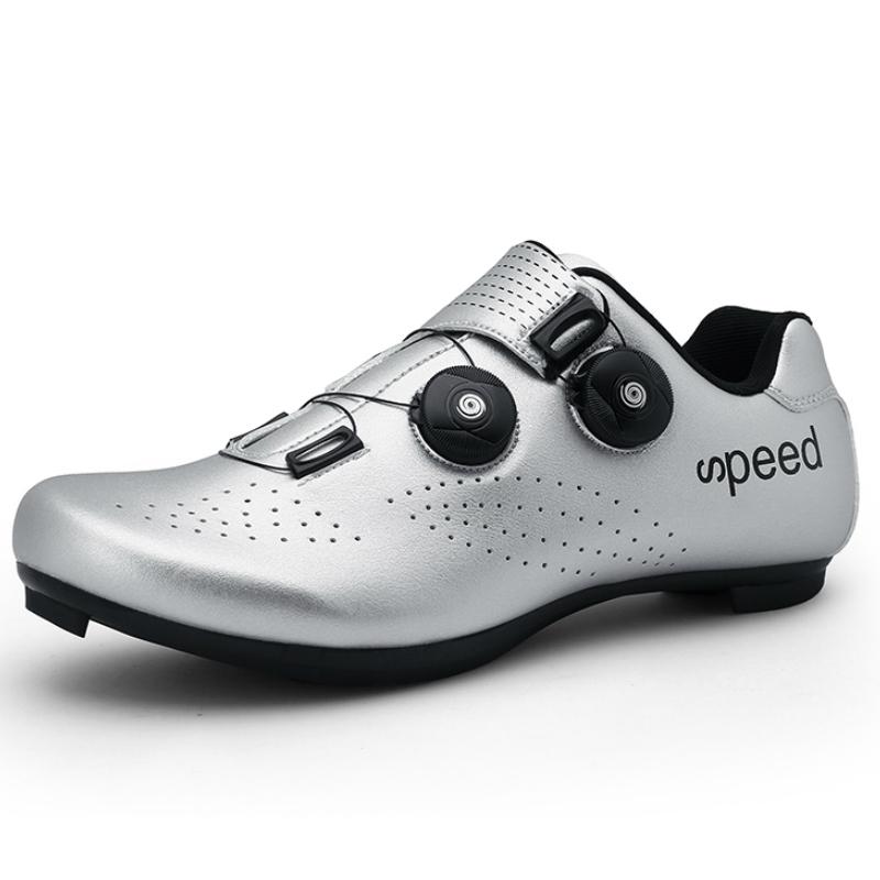 

Новые многофункциональные туфли для горного велосипеда, обувь для шоссейного велосипеда, высококачественная мужская обувь для велосипеда 46 серебряный