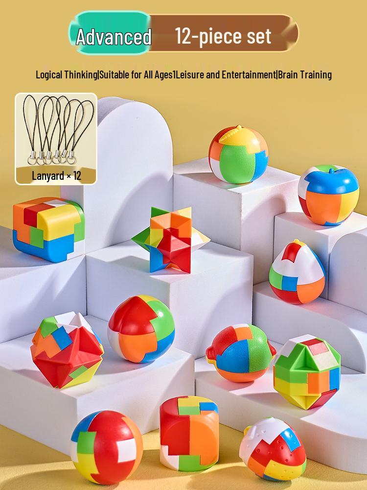 Luban Kongming Lock Set: Educational Puzzle Blocks for Kids Ages 8-12