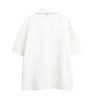 New Summer Breathable Hollow Out Short Sleeve Shirt Men's Loose Casual Retro Top