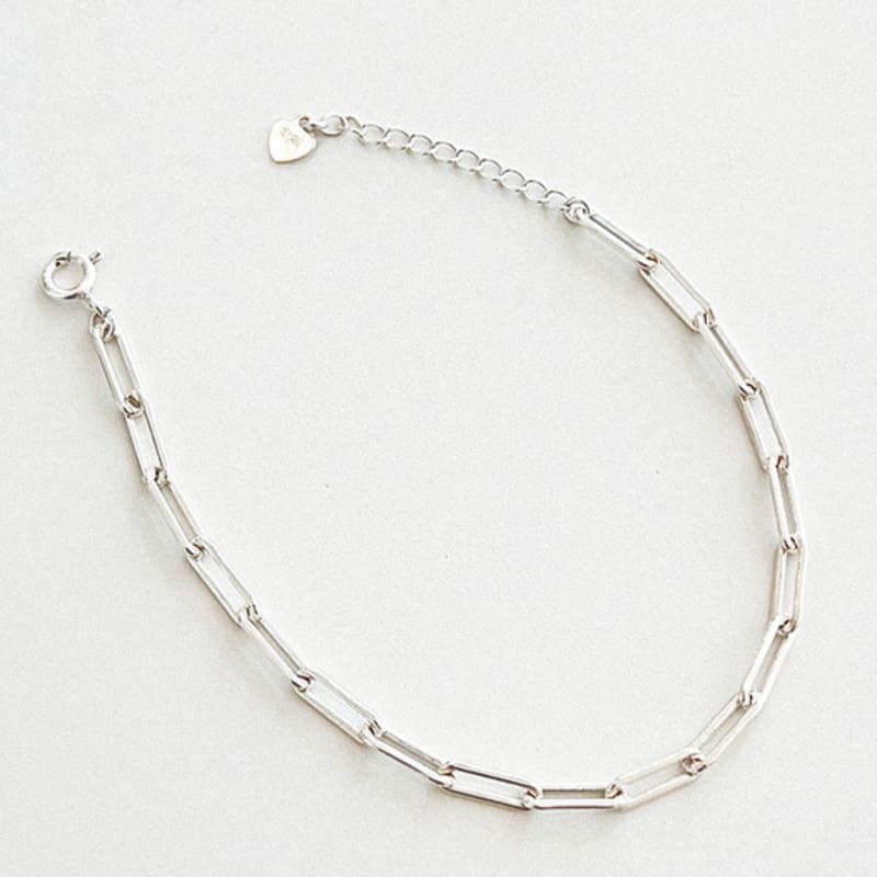 ctwins Silver925 Rectangle Chain Bracelet