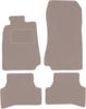 Beige Velour Floor Mats For: Mercedes CLK W208 Coupe (1997-2003)