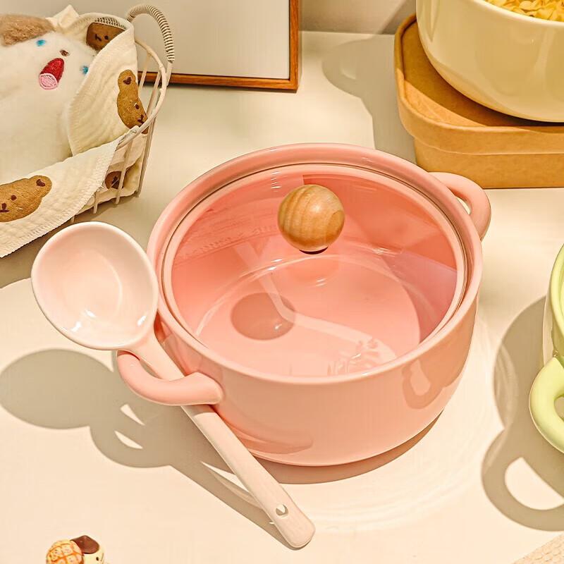 ZISIZ Cream Style Ceramic Noodle Bowl Collection