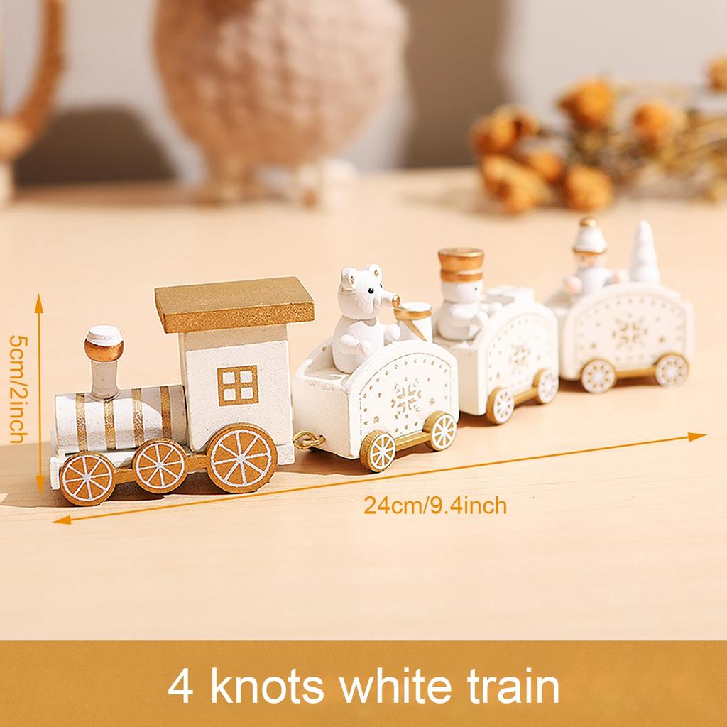 Wooden Train Christmas Ornament Merry Christmas Decoration For Home Table 2026 Xmas Gifts Noel Natal Navidad New Year 2026 Gifts
