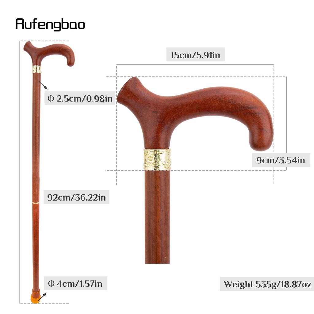 Braun Rot Einfach Holz Mode Stock Dekorativ Vampir Cosplay Party Holz Gehstock Halloween Keule Zauberstab Hirtenstab 92cm