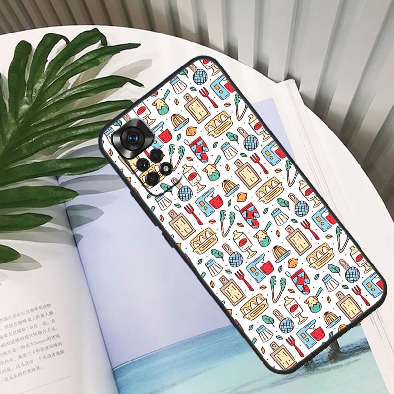 Cooking Chef Knives Funda For Xiaomi Redmi Note 14 10 11 12 13 15 Pro Plus Case For Redmi 15 15C 14C 12C 10C 13C