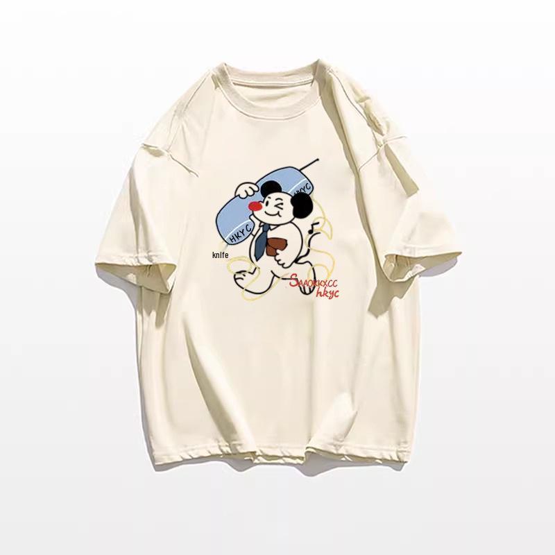 

Летняя женская футболка большого размера с коротким рукавом, серая, 2025, повседневная, свободного кроя, в американском стиле XL абрикосовый