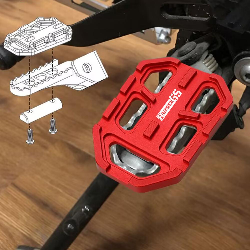 Motorcycle R1250gs Billet Wide Foot Pegs Pedals Rest Footpegs R 1250 GS 18-20 FOR BMW R1250GS 2018   R1250 GS R