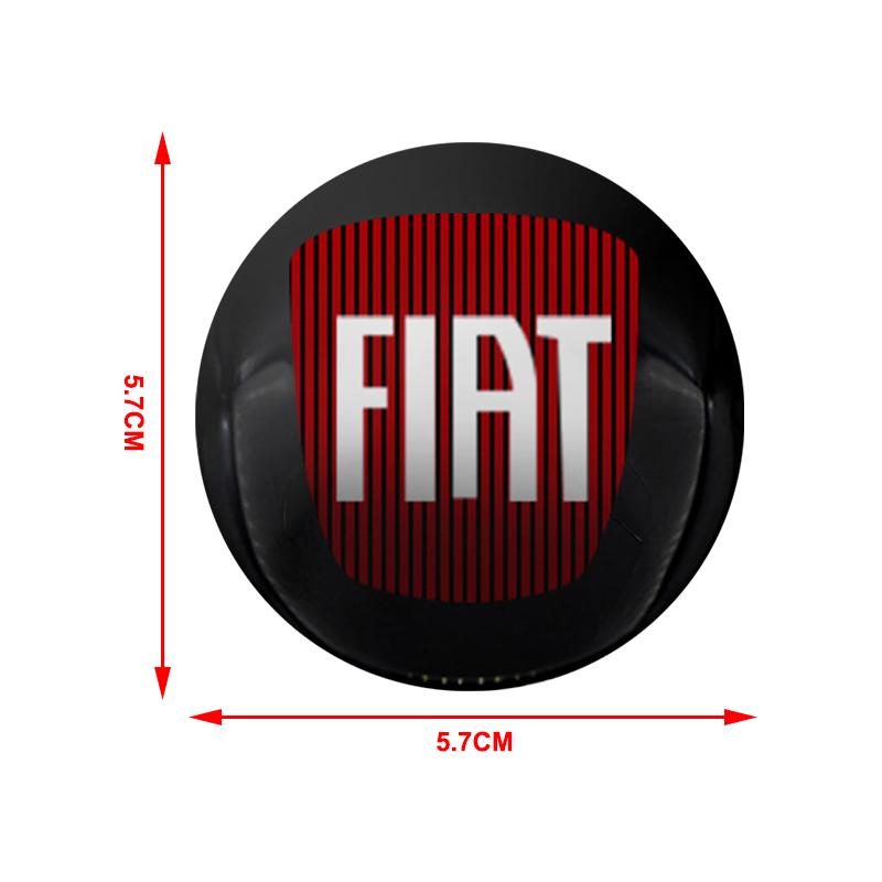 4pcs New Car Wheel Center Hub Cap Rim Cover Emblem Sticker For FIAT Abarth 500 Panda Bravo Punto Tipo Linea Ducato Freemont