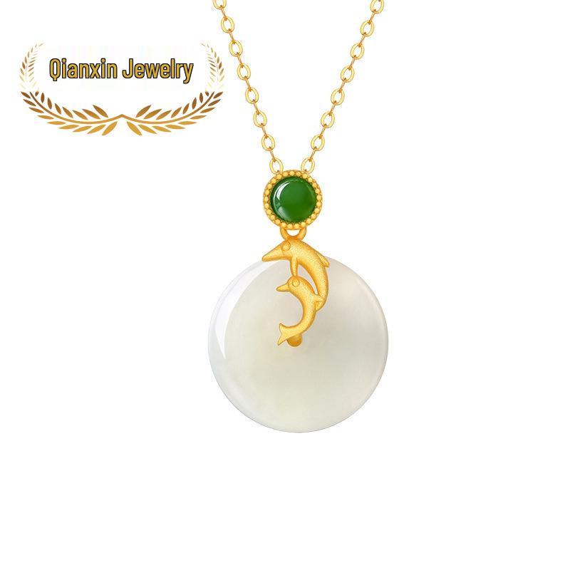

Qianxin S925 Sterling Silver Dolphin Pendant Women s Safety Buckle Gift