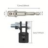 1Pc Scissor Jack Adapter 1/2 Inch Adapter Wrench Tool Car Jack Drill Bit Adapter Impact Drill Socket