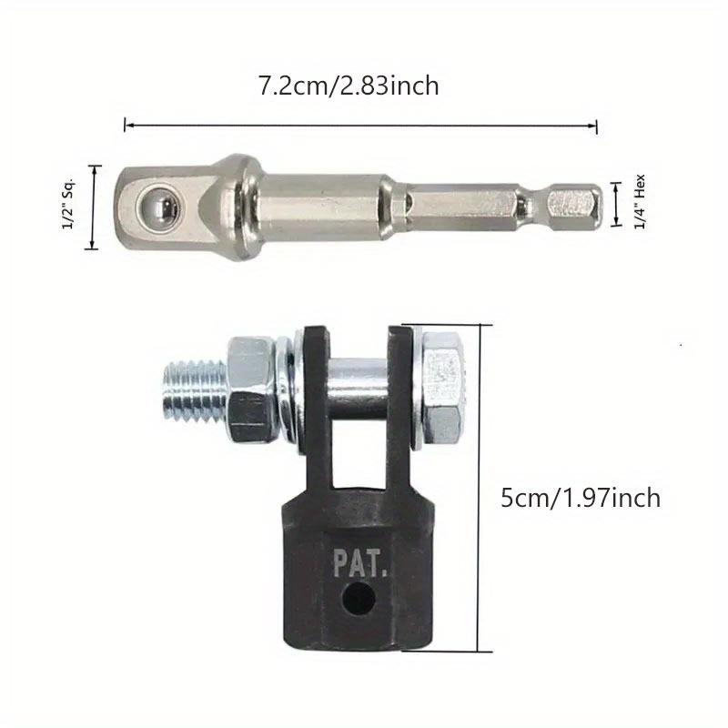 1Pc Scissor Jack Adapter 1/2 Inch Adapter Wrench Tool Car Jack Drill Bit Adapter Impact Drill Socket