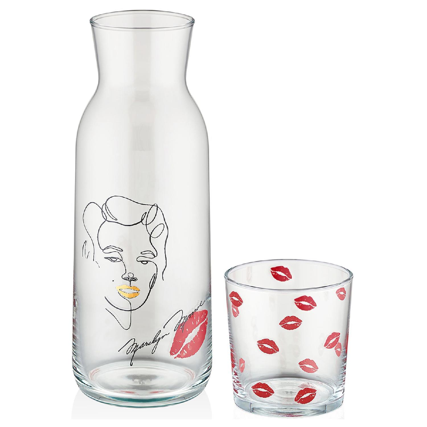 

Iconic Marilyn 1200 Ml 2 Pieces Bedside Glass Jug With Glass 9-01050054