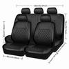 Univerzální 9dílná sada potahů sedadel z PU kůže - Celoroční styl