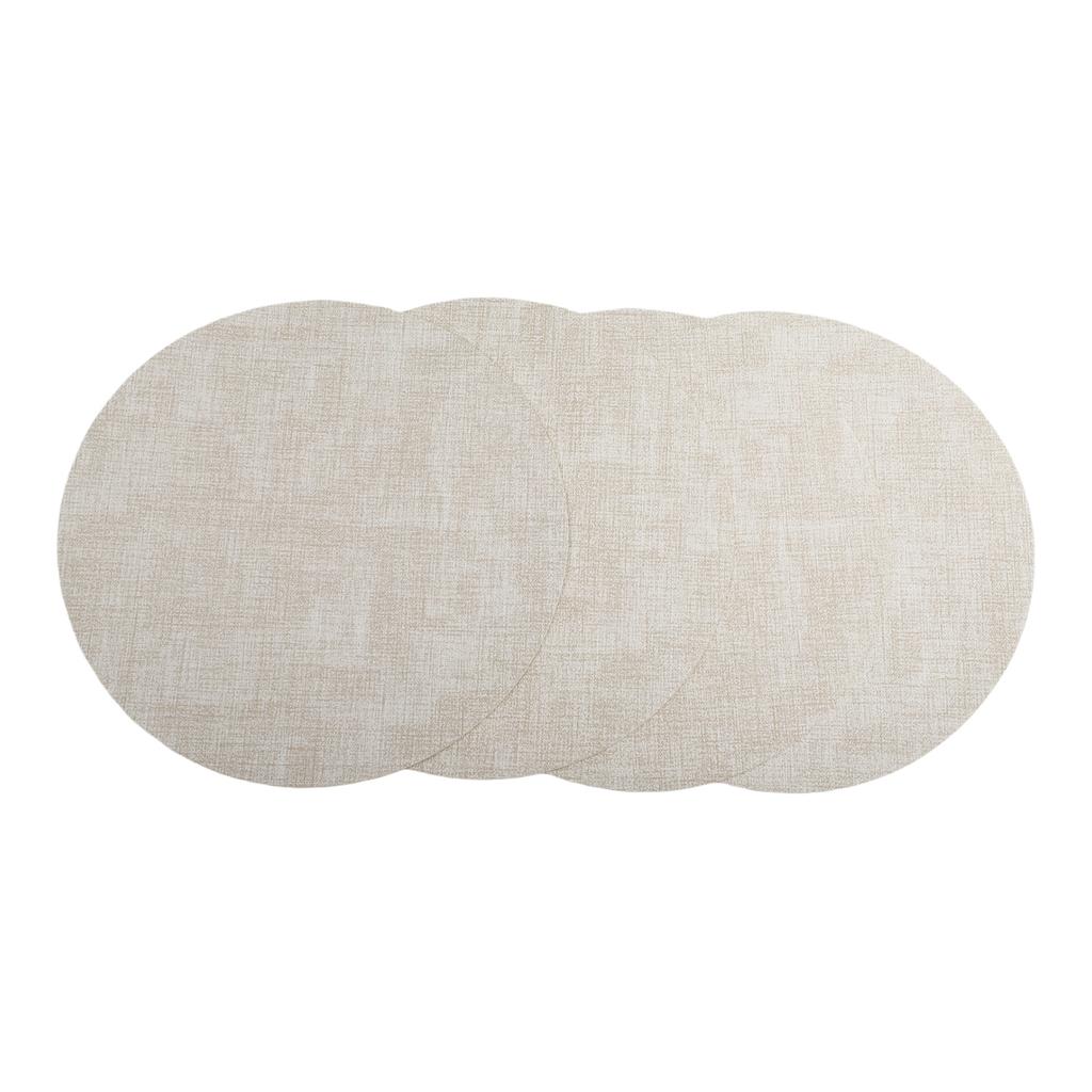Dining Table Accessories 33cm Round Mats Casual Dining Easy Clean Placemats Elegant Dining Decor Flexible Table Placemats