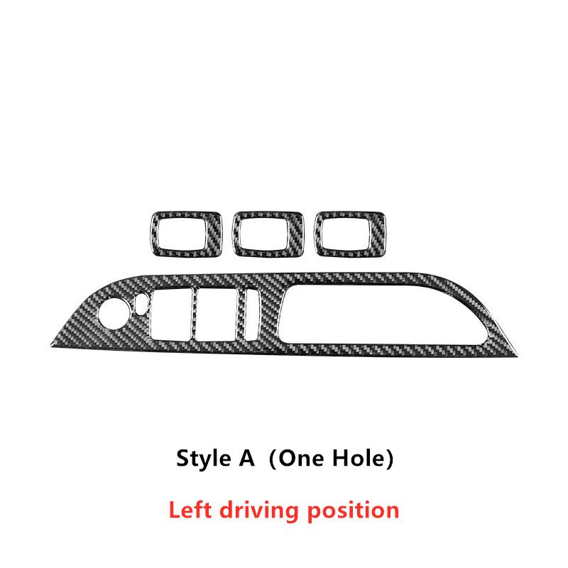 4Pcs Window Lift Switch Panel Cover Stickers Trim For BMW 5 Series E60 E70 E71 520 523 525i 530li 2005-2010 Years 