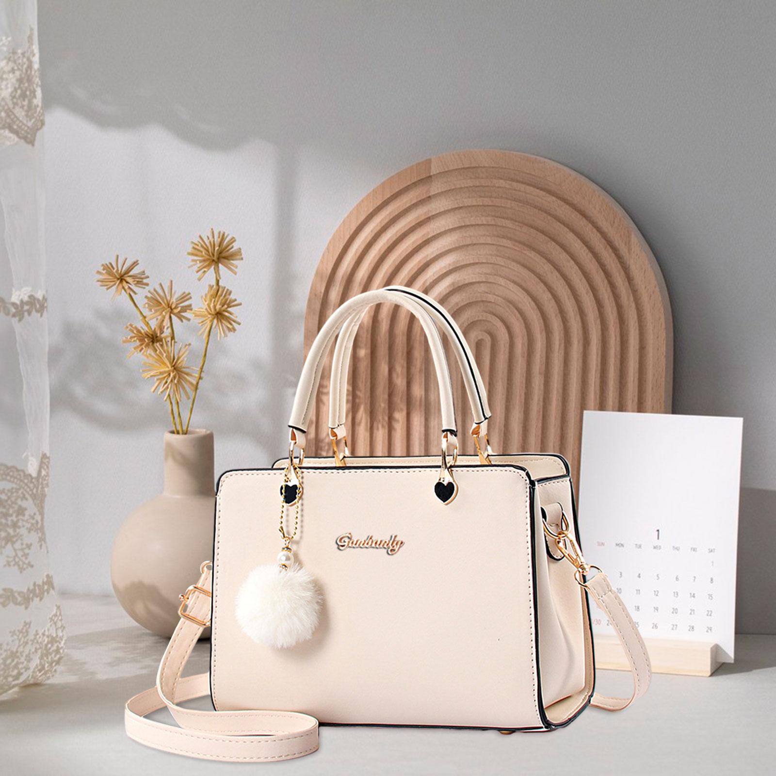 

Women Shoulder Bag Fashion Shoulder Crossbody Bag Removable Strap Ladies Handbag Purse for Work Party Outdoor Traveling Evening бежевый