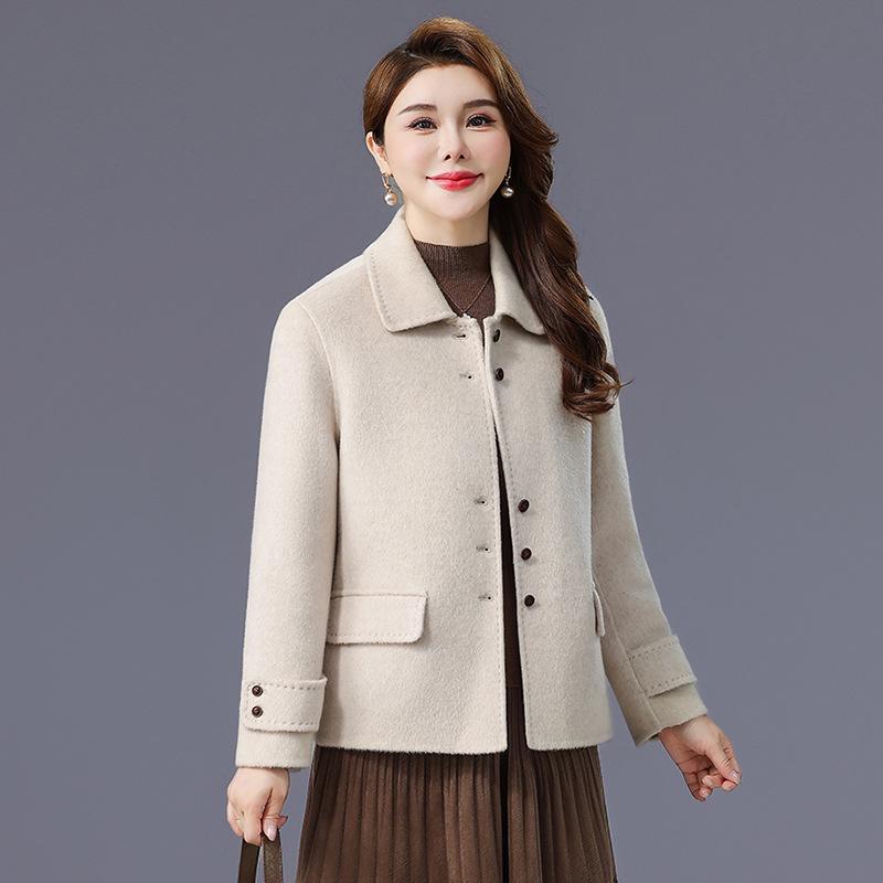 

Двустороннее пальто миди приталенного силуэта из верблюжьей шерсти для женщин - Коллекция Осень/Зима 2025 Large