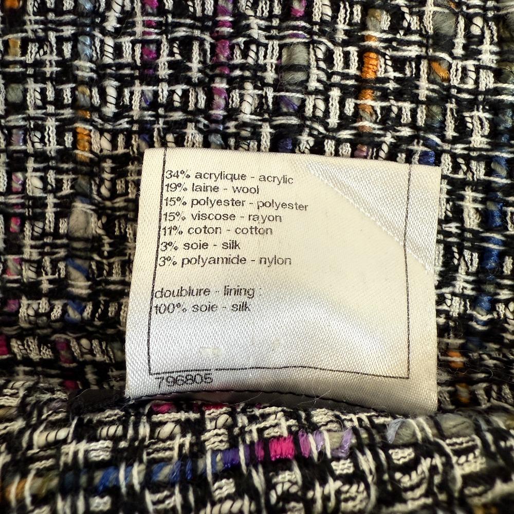 CHANEL P41038V29665 wool acrylic skirt gray acrylic Used