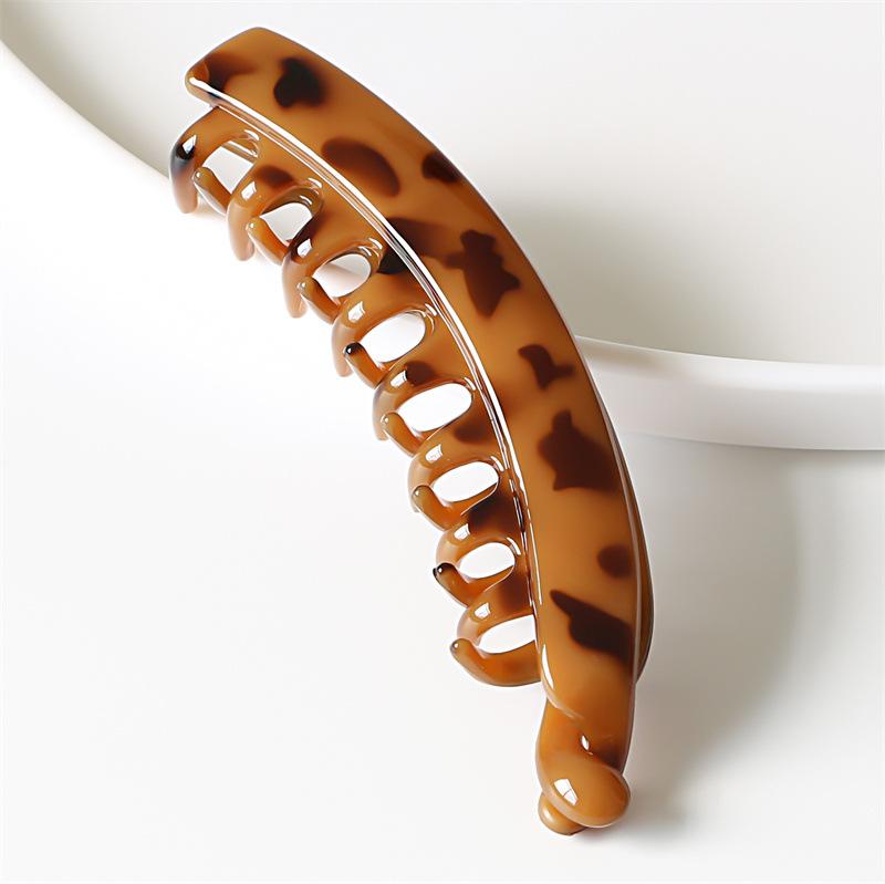 Fashion Large Banana Hair Clips Solid Color Frosted Hair Claws Classic Women Non-Slip Ponytail Barrettes Hairpins For Fine Hairs