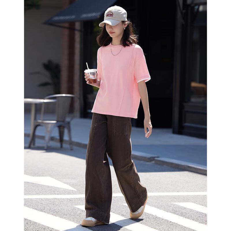 Demana Women s Color-Block Modal Blend T-Shirt M