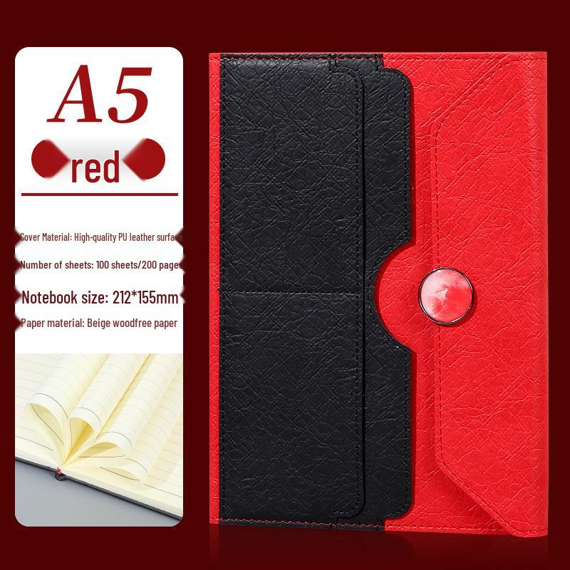 Business Premium Notepad Gift Set: Customizable Logo and Corporate Gift Solution красный