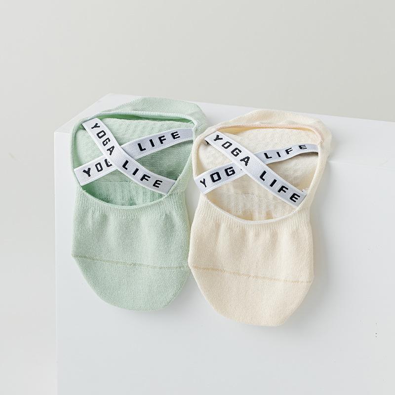 Yoga Socks, Anti-slip Women's Boat Socks, Summer Cotton-containing Antibacterial and Deodorizing Dance Fitness Socks, Pilates Sports Socks