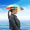 Foldable Head Anti-UV Outdoor Umbrella Hat Anti-Rain Fishing Caps Portable Travel Hiking Beach Fish Tackle Rain Gear