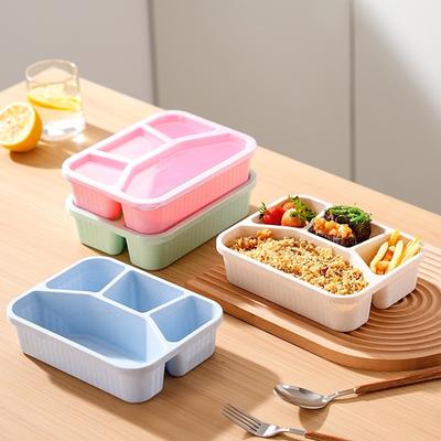 Square-compartmented Lunchbox for Students and Office Workers