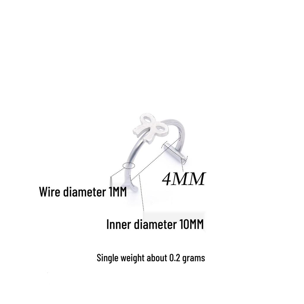 European & American Multi-Piece Stainless Steel Faux Lip, Nose, and Ear Stud Jewelry Collection