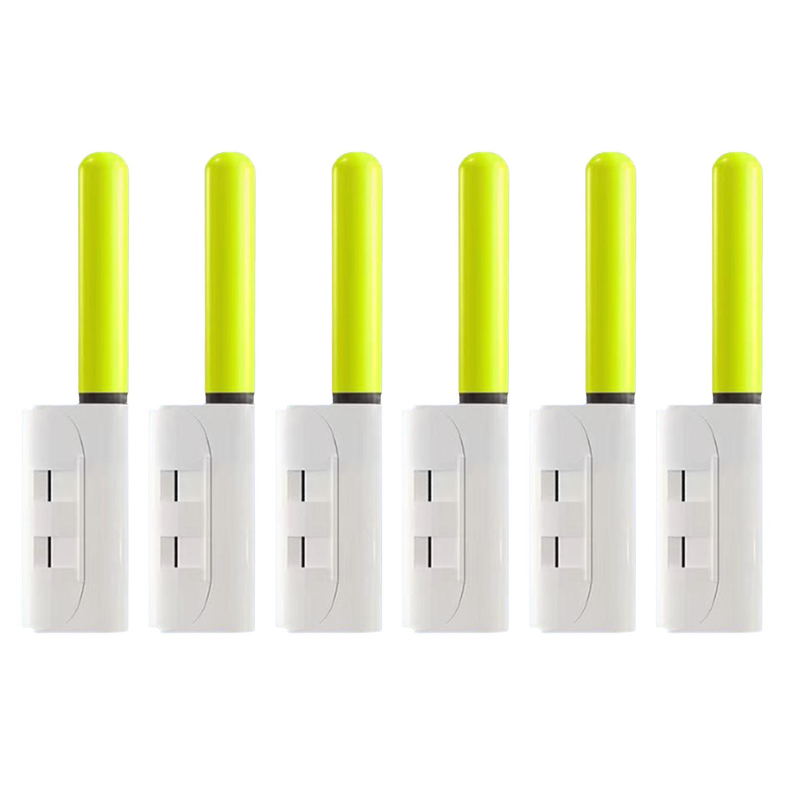 

6Pcs Fishing Rod Tip Glow Sticks Waterproof LED Night Fishing Rod Lights Sticks Luminous Sticks Fishing Tackle Accessory зелёный