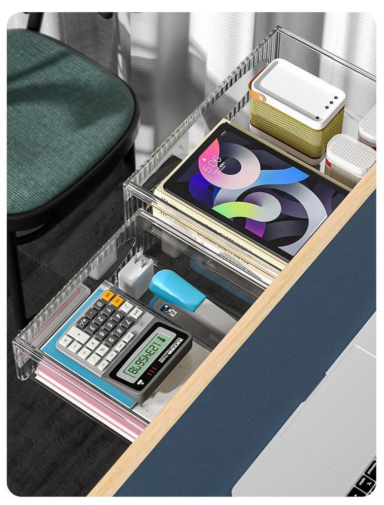 Under-Desk Invisible Stationery Drawer Organizer