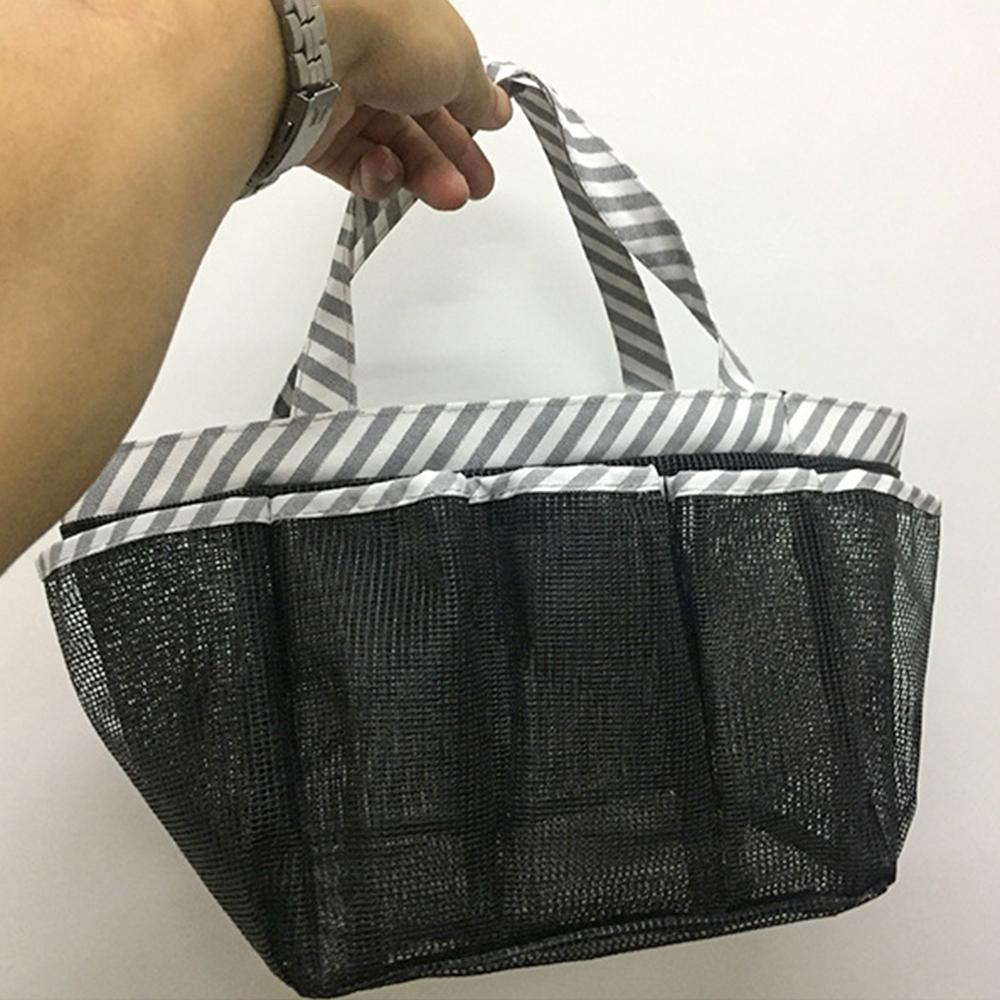 1PC 8-Compartment Toiletry Storage Bag, Folding Mesh Toiletry Bag, Portable, Multi-Functional And Easy To Carry