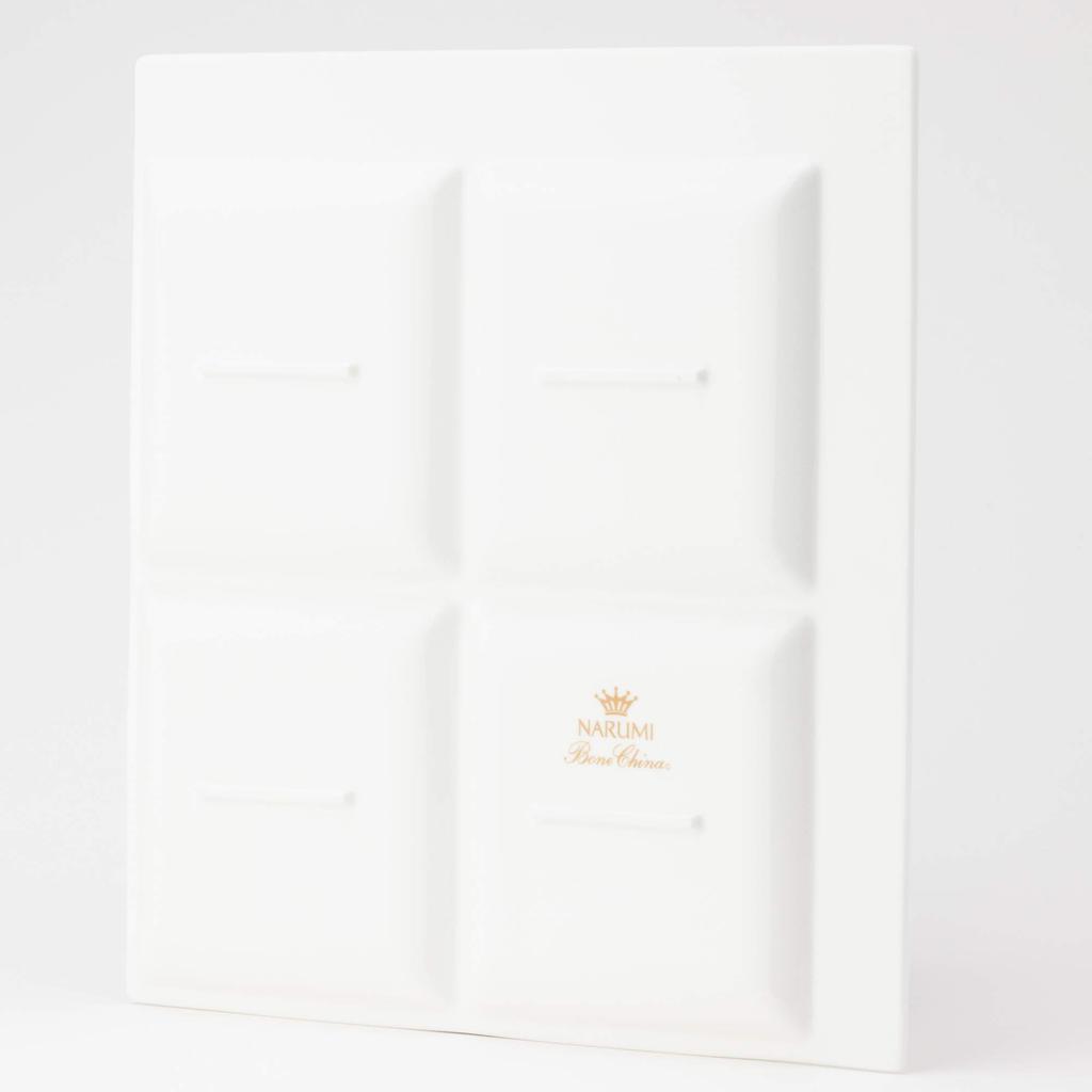 NARUMI Plate Pro Style White 27cm Divider Plate Microwave Warmable 50131-5658