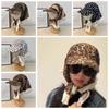Leopard Print Scarf Peaked Cap Floral Strappy Bandana Cap Driving Triangle Headscarf Hat  Camping