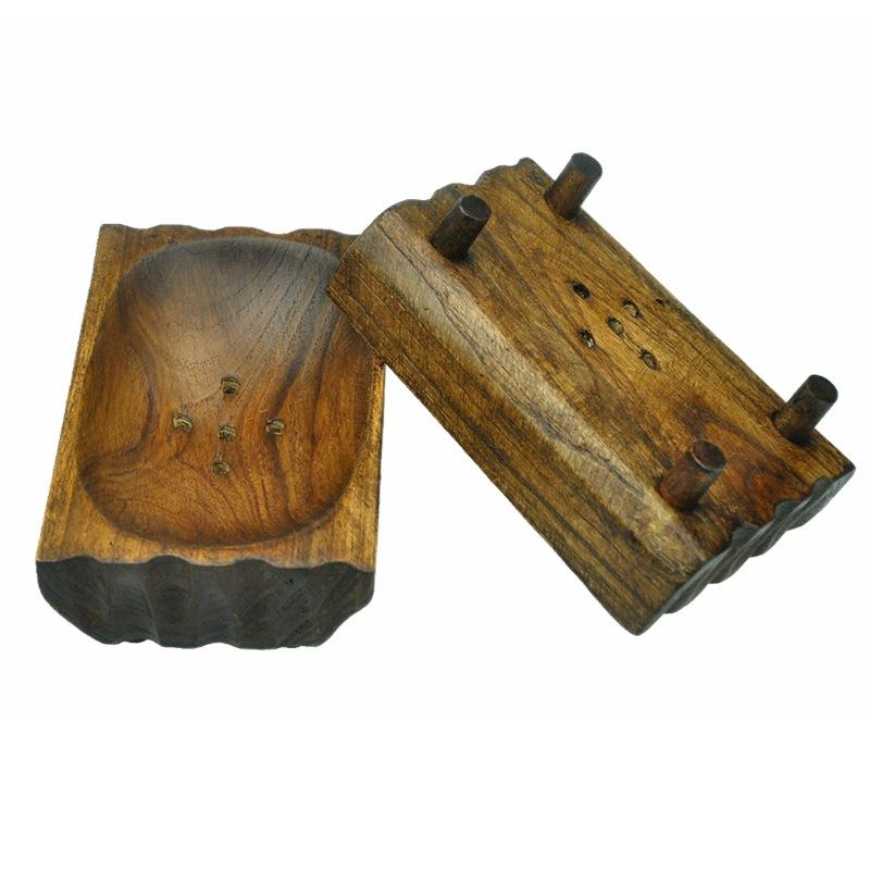 1PC Wood Soap Holder Decorative Handmade Soap Stand for Bathroom Shower Kitchen Stylish Bathroom Decor Soap Dish