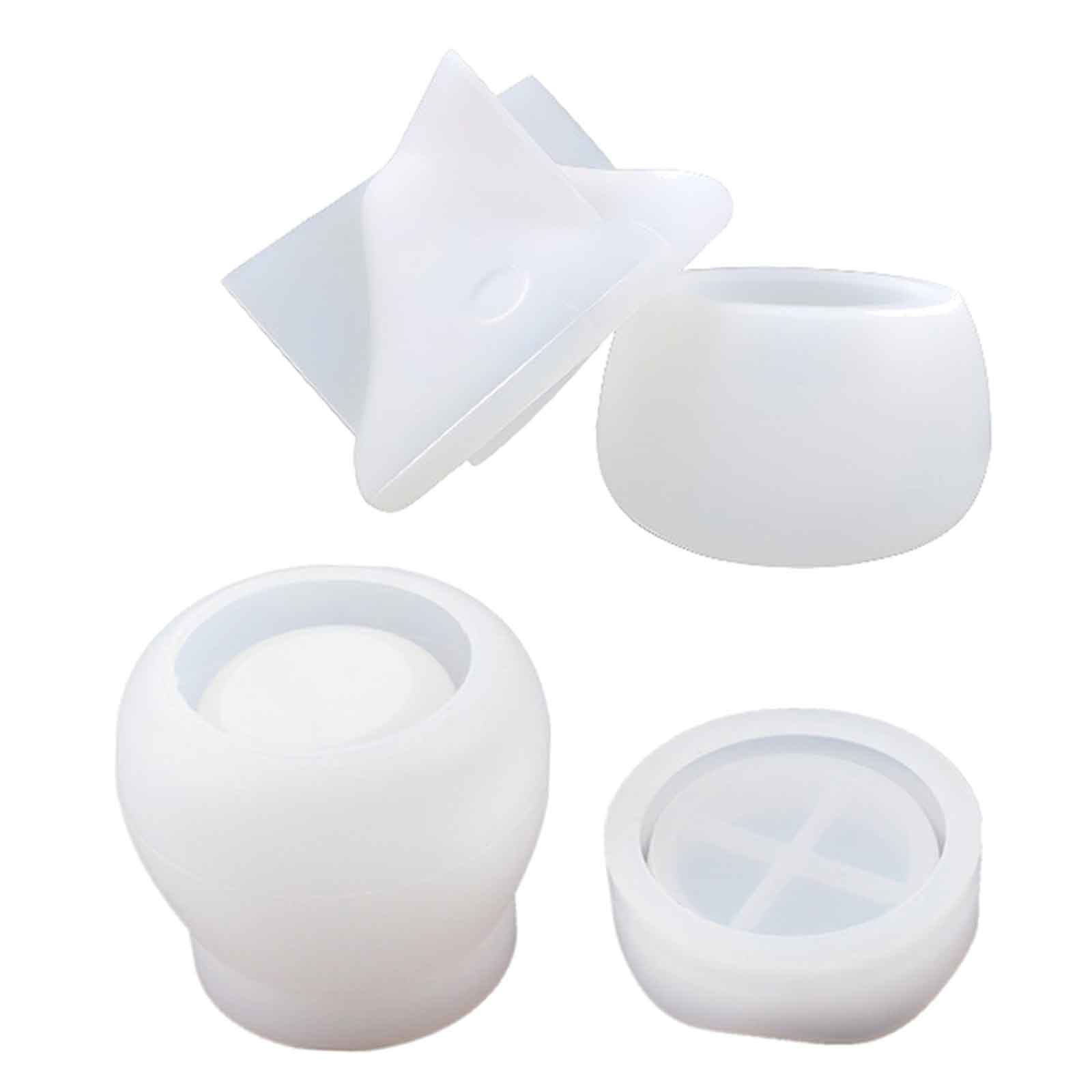 

Формы для коробок из смолы с крышками, 3D банка, силиконовая форма, контейнер для хранения безделушек, форма для литья смолы, украшение дома