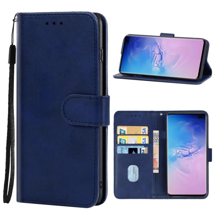 

For Samsung Galaxy S10 Plus Leather Phone Case For Samsung Galaxy S10 Plus синій