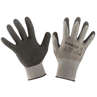 Work Gloves, Latex-Coated Polyester (Foam), 3141X, Size 11