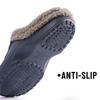 Fashion Litfun Plush Lining Clogs Slippers For Men Women Waterproof Non-slip Fuzzy Home Slippers Outdoor Furry Warm Cozy Garden Clogs