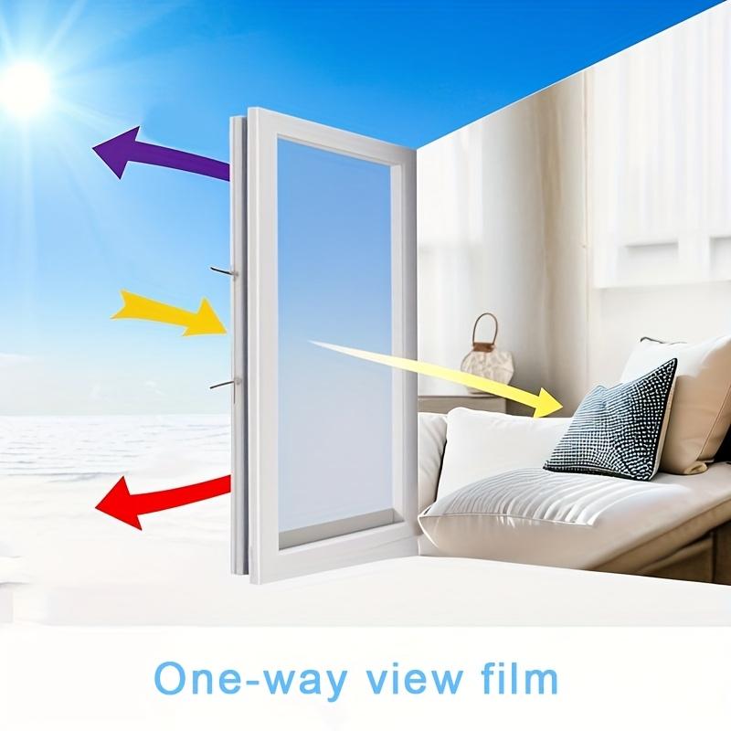 Maßgefertigte elektrostatische PVC-Fensterfolie UV-Schutz Wärmedämmung Glasaufkleber für Wohnzimmer, Schlafzimmer und Außenbereich