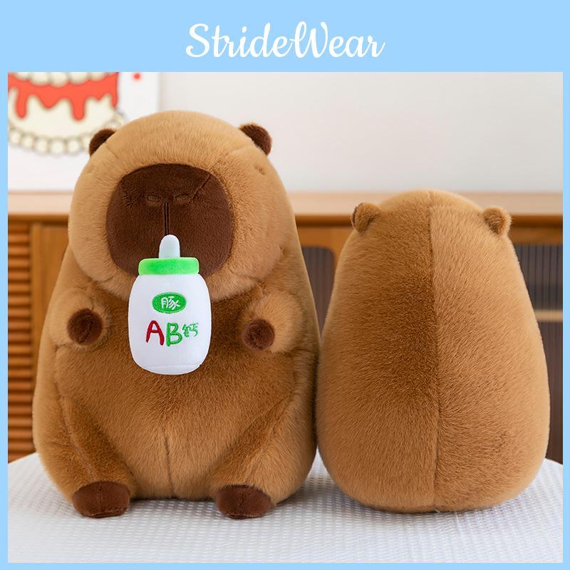Ad Calcium Milk Capybara Plush Toy Pillow With Two In One Design For Office Use