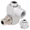 1pc 12.5mm Swivel Air Connector Swivel Air Hose Connector Adapter Pneumatic Aluminum Alloy Tool Used For Compressor Car