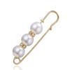 1PC Elegante Simulierte Perle Frauen Schmuck Zubehör Broschen Kleidung Ornament Strass