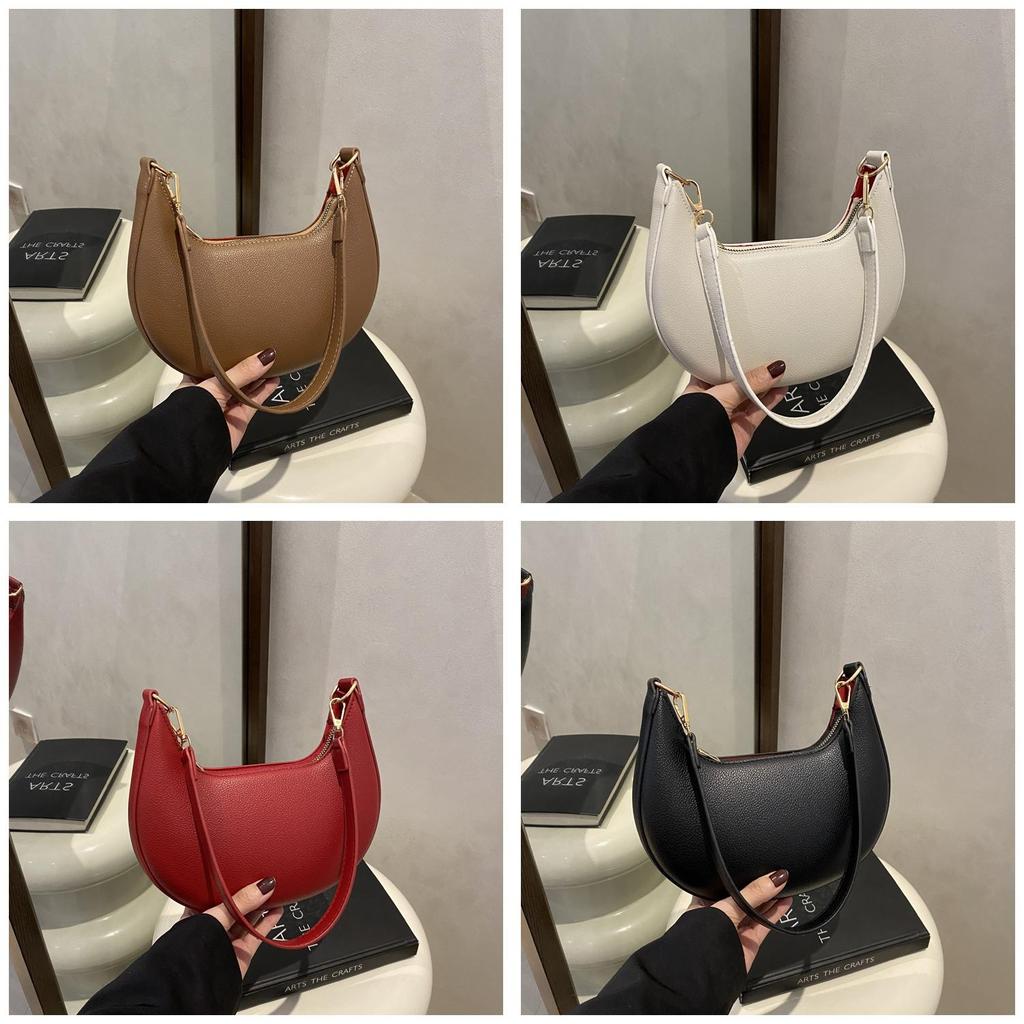 Bags Pu Waterdrop Shape Shoulder Bag With Zipper Closure For Daily Use