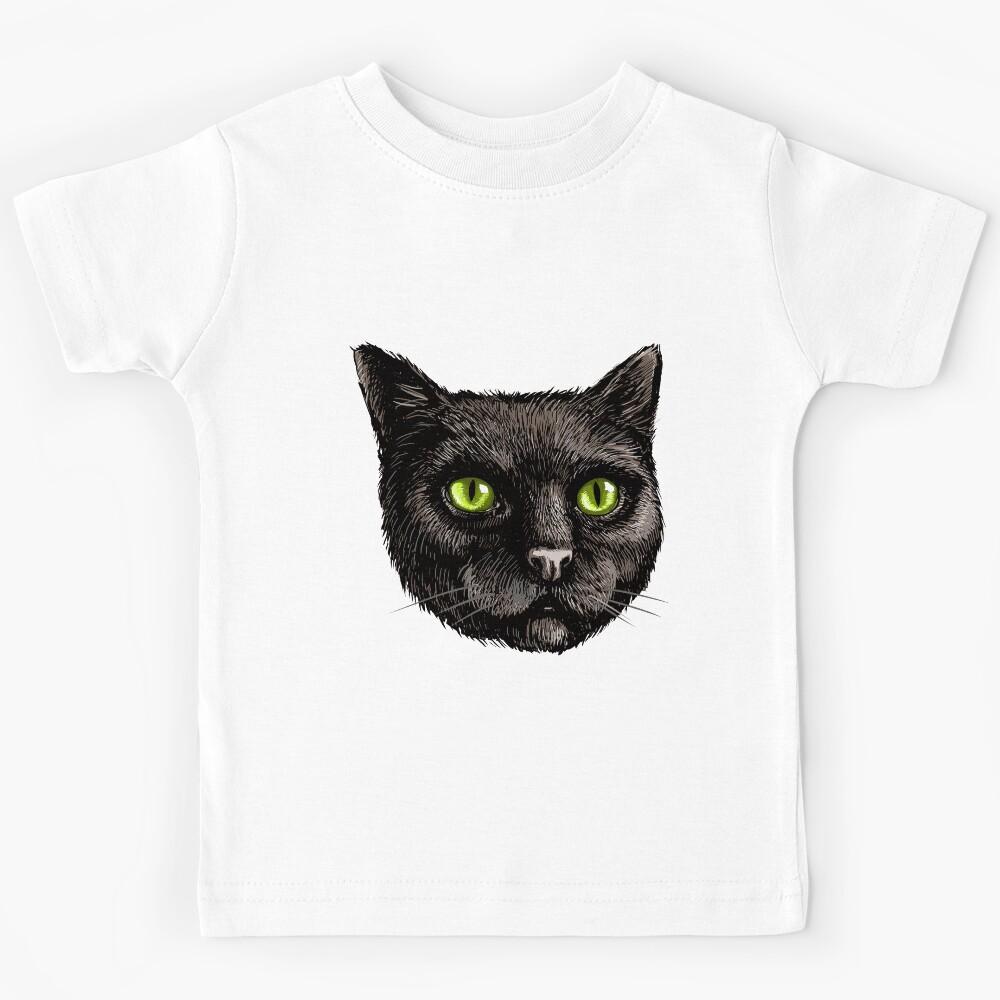 Black Cat Kids T-Shirt 170